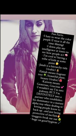 Janab Kareem Instagram - #funfacts #actress #americanactress #humanitarian #janabkareem #nickjonas #fashion #streetwearfashion