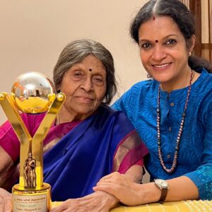 Janaki Sabesh Instagram - My heart is full today. Holding this precious award in my hand that is more of an affirmation for having chosen the right direction as a storyteller. I feel extremely happy to have received the 'Siraar Kadhai Sirpi' award (roughly translating to sculptor of stories for children) for storytelling, from the prestigious Paavai Group of Institutions, @paavaiedu as a part of Paavai Awards 2022.

Why is this moment very special? 
Few years ago when I decided to shift all the gears in my career into storytelling, it was difficult for everyone to be onboard. Could storytelling really be a standalone profession? Despite this big question, they strongly believed in me and my decisions. 

Being a storyteller is an opportunity to sow the seeds of imagination in hearts and minds. With every story shared with children and adults across age groups, I sense how the values in the stories rub off on me as a person too. 

In this exciting journey, as I continue to hone my skills, trust my diverse work experiences, and be committed to the process that unfolds, I owe a lot to the self-made woman in the picture (swipe right) my Athai who is my cheerleader at all times. In fact when I wanted her to pose with the award for a photo, the joy and pride she expressed for me was matchless. 

A big thank you once again to @paavaiedu Paavai Group of Institutions, Founder and Chairman, Shri Natarajan Varadappan sir, Smt. Mangai Natarajan ma'am (correspondent), and @avantinatarajan (Director, Student Affairs) for felicitating me with this award and recognizing storytelling as a powerful transformative art form. Elated to have received the award from Padma Shri Dr. Sirpi Balasubramaniam sir, a renowned Tamil writer, and poet, and also shared the awards stage with luminaries from various fields. 

An award is always a gesture of appreciation that fuels us to do more. So here's a promise to myself, to touch more and more hearts through stories.

Swipe further to see more moments from the event and the pride in Athai’s face as she celebrates the special moment with me.

#storyteller #gratitude #award #journey #believing #maajanaki