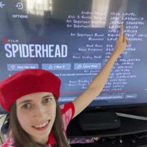 Jane Labowitch Instagram - I've been sitting on this for over 1.5 years - I can finally share that my Etch A Sketch art was in a movie 🎥😭 Absolutely more posts to come about this one. Spiderhead is available on Netflix now!

#etchasketch #etchasketchart #spiderhead #milesteller