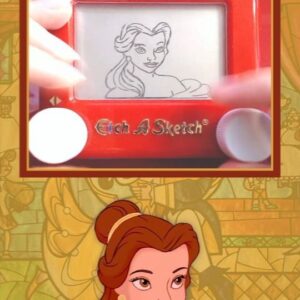 Jane Labowitch Instagram - Who's your favorite Disney Princess? 👑 Belle was rendered during a live stream back in July. Sometimes it takes a while for me to get around to editing footage 😅

#beautyandthebeast #etchasketch