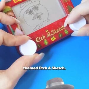 Jane Labowitch Instagram - When was the last time you made a snowman? ☃️ Leon was a blast to etch on my new Elf Etch A Sketch! ❄️ @creatorverseofficial 

#etchasketch #elf20th #buddytheelf