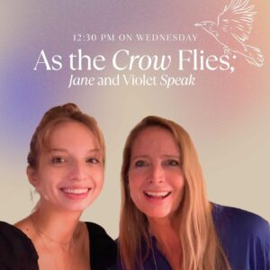 Jane Sibbett Instagram - We GO INSTAGRAM LIVE with V & me for our As the Crow Flies Chat Wednesday at 12:30 PM PDT 3:30 EST, 8:30 PM GMT. Grab a cuppa yum and let’s make to world a little closer as we talk about what’s on our hearts today. Is it love? Is it fear? Is it wonder or worry? Can you guess why I’m so excited? And nervous? What do you want to know? Actors are trained to put their emotions on sound when words fail. How do you handle the bigger challenges? Join us here! Send us questions here, #friends #family #online #instagood #instalive #wednesday #actor #mom #daughter #chat #london #california #heart #love #gift #spirit #v #me #mini #podcast #life