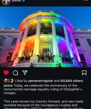 Jane Sibbett Instagram - I can’t let this day go by without also posting the importance of this day. Please scroll through and know that love is everything. I hope you will join me in loving more. If you have the chance, and you do, support people loving. Support people being their most authentic, loving self. Support people who wish to honor, and hold, and make sacred commitments to their loving union. It’s not hard. Loving love isn’t hard. 
I am grateful for all the parts I’ve played in my life, but friends, Friends has taught me the most about humanity and how great people’s capacity to love can be when they are seen for the beauty and worth of their truest, most loving self. To all my friends who are out and free, cheers to you. To all my friends who are quieter in their queer and shining truth, cheers to your perfect timing when you can feel safe and open to love in your sweetest, healthiest, fullest joy. This mama sends hugs where needed, to encourage and support. Happy Day all. Happy #pridemonth #happypride #marriage #friends #carol #susan #love #always #lgbtqia #momlife @nbc @friends #friendsfans @warner__brothers_entertainment #thankyou @potus @vp @glaad @humanrightscampaign #important #vote