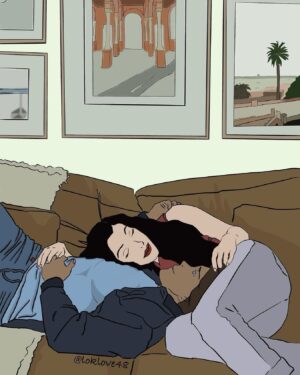 Janet Varney Instagram - REPOSTING @loklove48 who says”For my girlie @art_bymelis my true inspiration 🥰” ♥️

*
*
*
*
*
*
#korrasami  #asamisato #avatarkorra #asami #korra #tlokfanart #thelegendofkorra