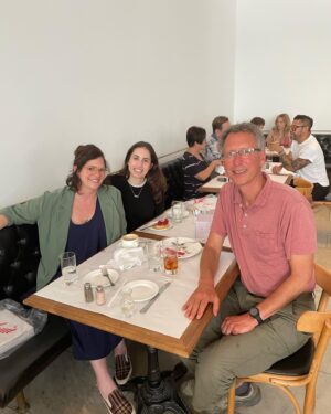 Janie Haddad Tompkins Instagram - My cousin Nick Haddad, a butterfly scholar, treating me and our cousin Annie to fancy lunch while he’s in Los Angeles after a week on Catalina Island for science communication! 🦋