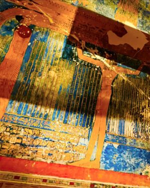 Janina Ramirez Instagram - Back from SUCH an exciting trip to Egypt! New conservation work has revealed such extraordinary colours in Karnak Temple. The original paint was so vibrant. A reminder that the past was full of colour.