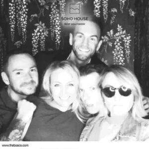 Janine Gateland Instagram - Celebrating my long term friend @chrisedgerley birthday 🎂 at @sohohouse. And reminiscing on drama school memories that some of us shared at @artsedlondon 🎭
