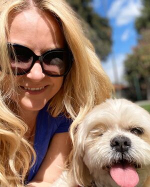 Janine Gateland Instagram - Possibly last bit of freedom outside. So best enjoy it with Archie ❤️🐶 #enjoyoutdoors #preciousmoments