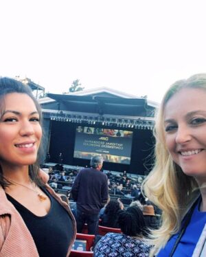 Janine Gateland Instagram - Fun night with @smoochapoochie at the National Geographic’s Contenders Showcase for the #emmys with #deadlinehollywood hosted by legendary #morganfreeman