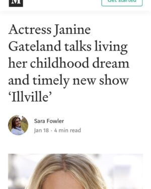 Janine Gateland Instagram - Another wonderful article on my role as Becky in the awesome tv show ‘Illville’. @illville_artbytrade @brittanychrishawn @ausarmoore