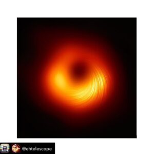 Janna Levin Instagram - From hopeless but pretty calculations in pen on paper to an actual image of the black hole ray gun. Amazing. Repost from @ehtelescope - Event Horizon Telescope Captures First Image of Black Hole’s Magnetic Fields

For the first time, EHT scientists have mapped out the magnetic fields surrounding black holes in the centers of galaxies. To do this, they captured light waves that were polarized. You can see the orientation of these light waves highlighted in the elegant golden arcs around the black hole’s shadow.

This new image may hold the key to one of astronomy’s greatest mysteries: the extraction of energy from black holes. Black holes have the strongest gravity in the universe-- they bend the path of light, pull blazing-hot plasma into orbit around them, and even warp magnetic fields. Surprisingly, some black holes also eject matter and energy, forming massive jets that shoot material away at tremendous speeds. 

But why do these jets form, and how do they resist the pull of the black hole? With this breakthrough, EHT scientists have taken a crucial step in solving the mystery. 

Credit: EHT Collaboration 

#MagnetizedBlackHole #EHTBlackHole #M87Polarization #BlackHolePolarization #PolarizationOfTheRing