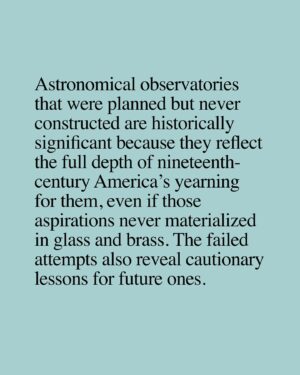 Janna Levin Instagram - In nineteenth-century America, astronomical observatories had become something of a craze and, despite an intriguing history of bold attempts to manifest a grand observatory in the bustling metropolis around Brooklyn and Manhattan, none succeeded. The rise and fall of the three largest never-built public New York metropolitan area observatories proposed between 1847 and the first world war—the Brooklyn Observatory, the New York Astronomical Observatory in Central Park, and the observatory of the Brooklyn Institute (now the Brooklyn Museum)—is a tale of great passion and mislaid dreams. 

In an inspired, Fitzcarraldian ambition, Pioneer Works plans to hoist a stunning observatory atop the former factory originally named Pioneer Iron Works. The Pioneer Works Observatory—a public observatory the likes of which New York City has never seen—will offer a magical experience, free and available to all. To honor the city’s history of false starts, the Broadcast team commissioned science writer, historian, and antique telescope enthusiast, Trudy Bell, to reflect upon New York City’s observatories that might have been. Read the full piece at the link in bio🔗🌃🔭🌠