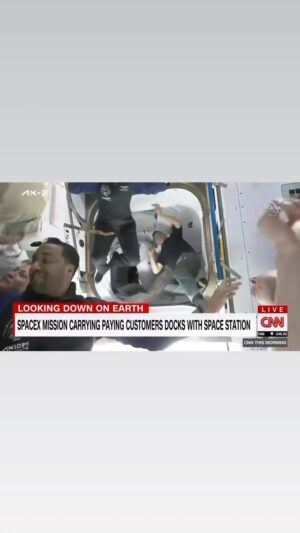 Janna Levin Instagram - Catching up on the @SpaceX launch of @axiom.space ’s Ax-2 mission to the @ISS. The new astronauts get space ‘legs.’ Also, news from the Mars Perseverance and evidence for energetic river flows in the Martian past on @CNNThisMorning with @PoppyHarlowCNN and @sarasidnertv
