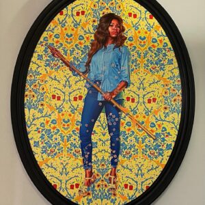 Janna Levin Instagram - Amazed on my first day back to campus in eons to see these two stunning @kehindewiley portraits in Barnard’s beautiful Milbank Hall. So proud and honored. (Also, spotted Kehinde at the fantastic Moses Sumney opening this weekend @pioneerworks .) Art and science must triumph in these troubled times