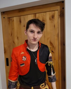 Jared Gilmore Instagram - Doing a little cosplay stream, live now summoning for Eula in Genshin Impact. Thoma has become one of my favorite characters in the game! Who’s yours? Link in bio!  #Cosplay #genshinimpact #ThomaCosplay #Thoma #Eula #Summons #Twitch #Stream