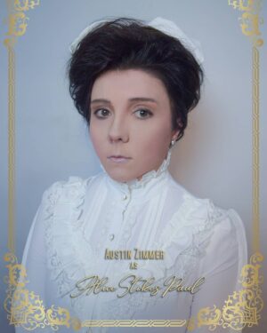 Jaremi Carey Instagram - Next! #TheTrailblazingWoman photo series, one of my best  friends @myfriendthelesbian as the incredible #AliceStokesPaul!

If you all only knew the work that went on behind the scenes for this project! Lol so much work but worth it!!

@austinlzimmer has been a tremendous help! Organizing our 1 on 1 zooms with everyone, helping to order product for some, guidance on photos and educating! Really grateful for you! I love you!

Please read more Austin's story and hope you love learning about Alice as much as I did!

Info on where to #VOTE or when to #VOTE head to 
@DragOutTheVote or at Dragoutthevote2020.org