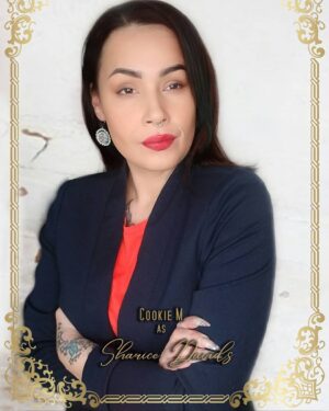 Jaremi Carey Instagram - Next! #TheTrailblazingWoman photo series, meet the an amazing and talented Indigenous MUA and wonderful Mother, Cookie M. ( @KristenCookieMunroe.mua ) with their beautiful tribute to @RepDavids sharicedavids <3 

Info on where to #VOTE or when to #VOTE head to 
@dragoutthevote