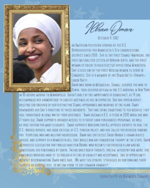 Jaremi Carey Instagram - Next up, #TheTrailblazingWoman photo series, I'm honored to introduce you all to Amina K.  @Amii_kas portraying @repilhan @ilhanmn ! #IlhanOmar 

It was important that we had proper representation from background to faith with Omar. She has faced so much just because of where she is from, what she looks like, and who she is. Honored to have Amina portray #IlhanOmar! Thank you so much for this beautiful image @DelennVaughan!

Info on how to #VOTE, where to #VOTE, when to #VOTE head to @DragOutTheVote or visit Dragoutthevote2020.org 

#19thAmendment #WomensVote100
