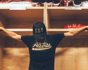 Jarod Joseph Instagram - Honored to officially announce the launch of my very own signature line with the @nhlflames! 🔥 
AVAILABLE NOW at all FanAttic locations & online!

Click the link in my bio to get yours today!

Love You Calgary.