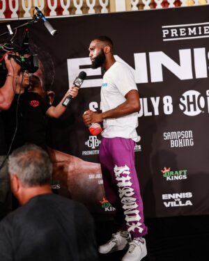 Jaron Ennis Instagram - 145.5 ⚖️💪🏾🔪🆙 🤫😈 I can’t wait 🥶Another day another dollar 😉#TeamEnnis #LetsGetIt❗️Tune In tomorrow at 9:30pm #DontWantToMiss 😮‍💨
#Showtime📺🤪
#EnnisVilla 
#MainEvent 
#TeamEnnis 🐺⚰️
#AndStill🤴🏾💫
#Undefeated 
#LLJJ 👴🏾❤️ 
@tahstones : 📸
@onlyfans