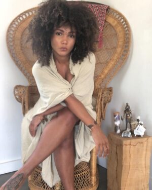 Jasmine Mathews Instagram - meta.Morph.isis: 
A collection of a Free Being 
Pt. 2

Morph- from the Greek morphos. To gradually change from one thing to another. To be transformed. 
Once we put fire pon Babylon and transcend from the land that black is sin, the ancestors drum up a beat and heaven raises its horns to assist and witness the beauty of the Black Body transform. As our Community sage Mama Badu so eloquently put it, Pt. 2 is Morph, the stage, “when niggas become gods...”

And my my my would you look at what was buried underneath all of that oppression. The swag. The shine. The flow of pure God expression. No wonder they tried to keep us from tapping in to our own Truth; we possess an energy of Creation untold, monatomic gold, our very souls create the fountain of youth. Mali. Kush. Sumer. Kemet. Too many empires to name, all gave birth to the technology and wisdom they wanna take credit for and now claim. But enough about them and enough about the past, for in You lies an energy that can create a new world that will last for generations to come and give birth to Free Beings that will never have to worry or contemplate the meaning of feeling less than or unworthy because that’s already been healed in you. When niggas become gods they birth gods with an even higher point of view. So how does it feel to be an ancestor of the ones who helped earth ascend, all because you chose to stop accepting the lies and playing pretend. Like you haven’t always been a Divine Free Being created to express the essence of heaven just by taking in air and breathing. Yeahhhhh that’s right, now you feeling It. So go on head and stretch out, cause that god body has been asleep for centuries deep. Rise up and stand and ohhh my damn, the earth just shook a little. I guess the world is starting to see that when niggas become gods, they flyy free. 
#WhenNiggasBecomeGods #ReclaimYourBeing #TheHealer #Lighthouse 👁✨✨ 

📸: Me and my tripod