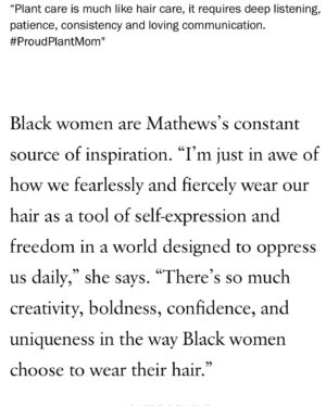 Jasmine Mathews Instagram - Catch my at home interview with @voguemagazine #TextureDiaries series where I talk about my natural hair journey and not allowing fear or the projection of others fears to dictate how you live your life. 

Freedom and joy begins with self and we must reclaim our lives in order to live out our highest dreams and fulfill our destiny. At the end of the day, this journey is about you and You. 

Thank you to my wonderful publicists over at @wolfkasteler @annickrenee and @laurensydappel for this opportunity. I’m so grateful for you both! 

Shoutout to @spelman_college that started me on my self-love journey and to black womben everywhere, for our fearlessness, our resiliency and the creativity and boldness we have when it comes to self-expression. We some magical Beings baby, I’m forever inspired by us! 

Link in bio. 💜