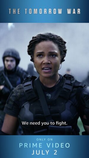 Jasmine Mathews Instagram - It’s HEREE!! So excited for the upcoming global release of @thetomorrowwar! With the most epic cast ever, led by an incredible director and the most terrifying aliens I’ve ever seen... I wish we could just jump to the future right now! This war is coming to you July 2nd on @amazonprimevideo.