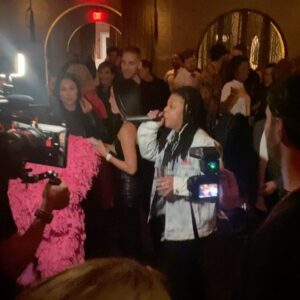 Jasmine Pierce Instagram - I produced @kimkardashian’s monologue this week (a bunch of geniuses wrote it) with @mikedicenzo’s help and I couldn’t be more proud of how it turned out! It was an honor to teach her how to hold for laugh.
Also wrote People’s Kourt with @heidilgardner & @chloeiscrazy and the endless support of @alisonagates & @streeterseidell. 
I can’t thank everyone enough, our super hot cast, @krisjenner, @khloekardashian, @iamhalsey, @melissavcomedy, our crazy talented design departments and crew, and most of all Kim Kardashian who made this maybe my best work week so far. 
1 - She left this for me on Friday before we even rehearsed it. Truly the kindest host. 
2 - @mikeyfuntime said he would pay me $1,000 to write this in and still hasn’t paid. 
3 - Our spectacular set dept took my stage direction of “pinks and nudes a la KKW” and made it a reality. 
4 - Hotties. 
5 - Heidi finding out what it really means to be KKW. 
6 - @alex3nglish I believe is technically on cast now. 
7 - @meganfox 
8 - “(PETE AND CHLOE LICK TONGUES)”
9 - Amazing new writer @nnessleigh at her first after party and somehow it’s this one. 
10 - My favorite person on earth, AfterPunkie. @punkiejohnson when the Kardashians ask you to turn up the volume on their party, you do it. 

So lucky to be able to utilize every single skill I have in one amazing day. 

#KKWonSNL #KKwonSNL