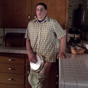 Jason Biggs Instagram - Twenty five years ago today I woke up to the news that the little movie we made the previous summer, American Pie, was on track to open number 1 at the box office. I would later sneak in to a couple of screenings around LA with some of the other cast and filmmakers, standing in the back of the sold out theaters completely awestruck as I watched the audiences laugh hysterically. Saturday morning I would wake up and walk with my roommate to Bagel Nosh on Wilshire Boulevard in Santa Monica to grab some breakfast. Crossing Wilshire, a car drove by us and stopped suddenly. The window rolled down, and the people in the car started freaking out and calling me “Jim” and asked me to “do the dance.” (I didn’t lol). The car drove away and my roommate looked at me and said, “Holy shit Biggs. That’s it. Your life is changed forever.” And he was right. For me, there is before American Pie, and after. And 25 years later, I am filled with nostalgia, but mostly, extreme gratitude, for the gift that it has been in my life. From the friends I made on set, to the career it has given me, and most especially to the different generations of fans from around the world that I get to meet every day. And of course, to Chris and Paul Weitz, Adam Herz, Joseph Middleton, and the @universalpictures family for giving me this opportunity in the first place. From the bottom of my heart, thank you.