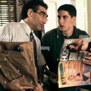 Jason Biggs Instagram - Twenty five years ago today I woke up to the news that the little movie we made the previous summer, American Pie, was on track to open number 1 at the box office. I would later sneak in to a couple of screenings around LA with some of the other cast and filmmakers, standing in the back of the sold out theaters completely awestruck as I watched the audiences laugh hysterically. Saturday morning I would wake up and walk with my roommate to Bagel Nosh on Wilshire Boulevard in Santa Monica to grab some breakfast. Crossing Wilshire, a car drove by us and stopped suddenly. The window rolled down, and the people in the car started freaking out and calling me “Jim” and asked me to “do the dance.” (I didn’t lol). The car drove away and my roommate looked at me and said, “Holy shit Biggs. That’s it. Your life is changed forever.” And he was right. For me, there is before American Pie, and after. And 25 years later, I am filled with nostalgia, but mostly, extreme gratitude, for the gift that it has been in my life. From the friends I made on set, to the career it has given me, and most especially to the different generations of fans from around the world that I get to meet every day. And of course, to Chris and Paul Weitz, Adam Herz, Joseph Middleton, and the @universalpictures family for giving me this opportunity in the first place. From the bottom of my heart, thank you.