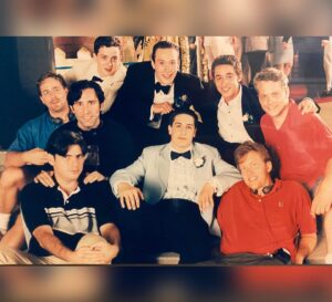 Jason Biggs Instagram - Twenty five years ago today I woke up to the news that the little movie we made the previous summer, American Pie, was on track to open number 1 at the box office. I would later sneak in to a couple of screenings around LA with some of the other cast and filmmakers, standing in the back of the sold out theaters completely awestruck as I watched the audiences laugh hysterically. Saturday morning I would wake up and walk with my roommate to Bagel Nosh on Wilshire Boulevard in Santa Monica to grab some breakfast. Crossing Wilshire, a car drove by us and stopped suddenly. The window rolled down, and the people in the car started freaking out and calling me “Jim” and asked me to “do the dance.” (I didn’t lol). The car drove away and my roommate looked at me and said, “Holy shit Biggs. That’s it. Your life is changed forever.” And he was right. For me, there is before American Pie, and after. And 25 years later, I am filled with nostalgia, but mostly, extreme gratitude, for the gift that it has been in my life. From the friends I made on set, to the career it has given me, and most especially to the different generations of fans from around the world that I get to meet every day. And of course, to Chris and Paul Weitz, Adam Herz, Joseph Middleton, and the @universalpictures family for giving me this opportunity in the first place. From the bottom of my heart, thank you.