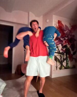 Jason Biggs Instagram - Long Day's Journey Into Bedtime.