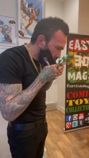Jason David Frank Instagram - There was never a dull moment when you went to see Jason at a convention or comic shop. He was always ready and gave the fans his all until the last fan standing. Here’s Jason being Jason during an event at @eastsidemags in January 2022. Video by @itzfrancisbaby. @tammie_frank @jennarfrank @patrickskye.co @tonydiazfusion @rockstardjtre.
.
.
.
#jasondavidfrank #powerrangers #tommyoliver #mightymorphinpowerrangers #mmpr #greenranger #itsmorphintime #whiteranger #jdf #mightymorphin #gogopowerrangers #powerranger #dragonzord #powerrangerszeo #teamjdf #ripjasondavidfrank #ripjdf