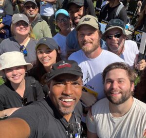 Jason George Instagram - So many make believe #doctors at the #solidarity #rally 

#sagaftrastrike 
#sagaftrastrong