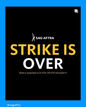 Jason George Instagram - THAT’S A WRAP
on the 2023 #strike 

I’m hanging up my picket sign

Infinite #gratitude to all the members and staff for holding the line

#Muchlove and #thanks to all the #StrikeCaptains for keeping people #safe and organized

#sagaftrastrike 
#sagaftrastrong