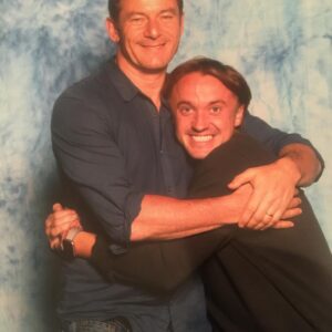 Jason Isaacs Instagram - Happy Birthday to my favourite son. You've brought the Malfoy name into horrendous disrepute by turning out to be a gorgeous human being and a fairly average guitarist. I'm so ashamed and proud of you. 
#BrunettesHaveMoreFun
@origin_series 
#FreePlug
#LuvYa
#HarryPotter