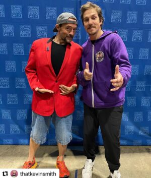 Jason Mewes Instagram - #Repost @thatkevinsmith It’s a busy weekend for @jayandsilentbob! First, @jaymewes and I are in #chicago for @c2e2, taking pics and signing stuff! Yesterday was a blast and we’re here Saturday as well until 2, if you wanna roll by. Then, we hop a plane for Jersey for an incredible Garden State milestone: we do #jayandsilentbobgetold at the @the_stone_pony TONIGHT! This is the first time we’ve ever played the legendary #asburypark venue made famous by #springsteen and it means that after 30 years, these Jersey boys have finally made it! Then on Sunday night, Jay and I head to Strong Island for another Get Old show at @theparamountny! If you’re east at all, come and see your boys!