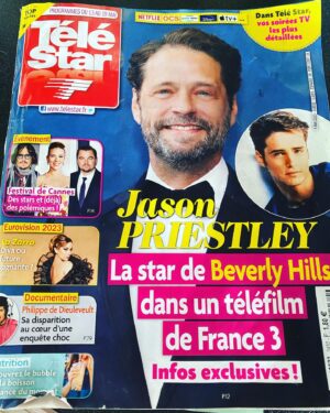 Jason Priestley Instagram - On the cover of French TV Magazine this week… me!