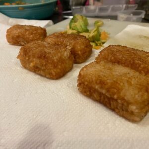 Jason Priestley Instagram - Day 360 of captivity: we have been working on making sushi lately... and I think tonight, we finally nailed spicy tuna on crispy rice... we actually ate all the tuna and I ended up making spicy tai... and it was super yummy! Also, the 3 year old snow aged @hakkaisansake was killer! But the best part, was  having dinner with my wife @naydoggy! #covidcooking #foodislife #happywifehappylife #luckyguy