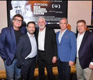 Jason Priestley Instagram - Thanks to everyone involved and everyone who came to our screening of @haroldballardoffsidedoc  What a great night! A special thanks to my entire creative team who worked incredibly hard to help me put this movie together- Ken Yan and his team, Michael Geddes, Rachael Horvath, Chuck Tatham, Gord Stellick… and I need to thank all the good people who came out and gave of their time to talk to us about Ballard… we couldn’t have made this movie without you! Sunday night 8:00 on @cbc and @cbcgem #haroldballarddoc #documentary #nhl @snchrissimpson @rickvaive