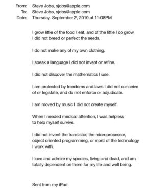 Jason Silva Instagram - STEVE JOBS WROTE HIMSELF AN EMAIL IN 2010
