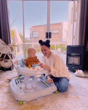Jay Anstey Instagram - I was definitely sceptical at first and read all sorts of information regarding walkers online, so our decision to try a walker was definitely an informed one!

Our little girl is highly active and LOVES to stand and bounce on my lap (allllllll day long). She gets plenty of floor play and time to practice her rolling skills but we were looking for another element to spice up her play time! 

Honest review:
We’ve had the @postucarebaby for two months now and Ayla loves the walker. As do we! It’s got great accessories to play with that entertain her, It’s sturdy and well designed and a great option for our little family! 

She’s not left alone in the walker - I always supervise in a safe closed off area. We don’t leave her in it for extended periods of time which makes it safe and of course the position of the seat is approved by the hip dsyplatia institute. 

She loves all the toys on the ‘dashboard’ (what we call it) and she tries her best to sing-along with the songs 😂🥰 

So to my mamas (and papa’s) looking into a walker- this guy is your way to go.
Let me know if you have one and what you think!
I know a lot of moms are against walkers so this post is not for you- each family is different .✌️🌸 

#mom #momlife #postpartum #babies #baby #family #motherhood #parenthood #momsofinsta #girlmom #momblogger #momblog #clickinmoms #lightinspired #kidsforreal #illuminatechildhood #magicofchildhood  #alternativeparenting #wildwomensisterhood