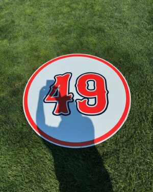 Jay DeMarcus Instagram - Day number one of the @acchampionship tournament in the books. Got to play with @bobbyflay and @bretbaier today… Can’t believe it’s my 14th year, and my caddie “Spoon” has been with me every year. It was so moving to see @timwakefield49’s number 49 on the 18th fairway, honoring him. Still can’t believe he’s gone… #americancentury