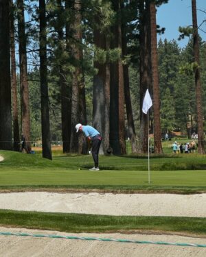 Jay DeMarcus Instagram - Day number one of the @acchampionship tournament in the books. Got to play with @bobbyflay and @bretbaier today… Can’t believe it’s my 14th year, and my caddie “Spoon” has been with me every year. It was so moving to see @timwakefield49’s number 49 on the 18th fairway, honoring him. Still can’t believe he’s gone… #americancentury