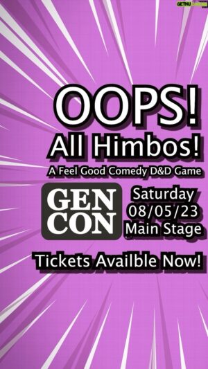 Jay Foster Instagram - Are you going to @gen_con?? Wanna have a morning of laughter with us? 

Grab your 🎟️’s now! Hit my 🔗 to book.