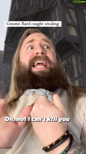 Jay Foster Instagram - It helps to have friends in… high places 😅🤣 the bard character I play is a socialite grifter… which is great! Until it goes wrong 😅

Have your characters made any enemies? 👀 

#dnd #dndmeme #dndmemes #dndjokes #bard #barbarian #dndcharacter #dndcosplay #dungeonsanddragons #dungeonsanddragons5e #dungeonsanddragonsmemes #dungeonsanddragonscharacter #dungeonsanddragonscosplay #fantasycharacter #fantasy #ttrpg #ttrpgs #ttrpgfamily #criticalrole #dimension20 #tabletoprpg