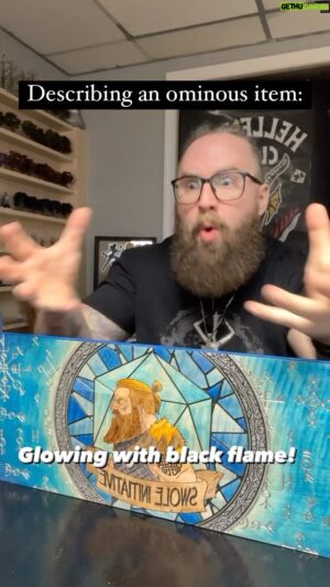 Jay Foster Instagram - There’s always that one player who touches everything. I couldn’t pass up the opportunity to make an ode to the cursed-item-picker-upper 🤘 

What’s your best cursed item story? 🤣

#dumbwaystodie #dnd #dndmemes #dndmeme #dnd5e #dndcharacter #dndjokes #dungeonsanddragons #dungeonsanddragons5e #dungeonsanddragonsmemes #dungeonmaster #dungeonmasterlife #dungeonmasters #gamemaster #gamemasters #pathfinderrpg #pathfinder2e #ttrpg #ttrpgs #ttrpgmemes #ttrpgfamily #ttrpgcommunity #tabletoprpg #tabletopgames #criticalrole #dimension20 #hellfireclub