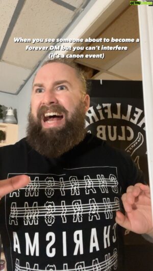 Jay Foster Instagram - “Sure, I guess I can run a one shot for everyone…” becomes Forever DM 🤣 it’s a rite of passage many of us go through… and it must not be interfered with at any cost… 

Is this how you started?? 🤣

#dnd #dnd5e #dndmemes #dndjokes #canonevent #dungeonsanddragons #dungeonsanddragonsmemes #dungeonsanddragons5e #dungeonmaster #dungeonmasterlife #ttrpg #ttrpgs #tabletoprpg #gamemaster #criticalrole #dimension20