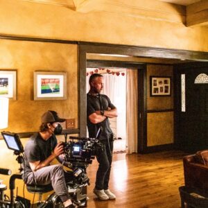 Jay Harrington Instagram - pro tip: when you’re directing and you’re not sure what to do next, just point at stuff.  and wear headphones.
😉

@davinophotostudio