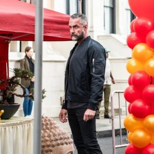 Jay Harrington Instagram - it’s always good to have @odievgallop on set keeping us on point.  in this scene, he pointed out that i could NOT in fact find cover behind a stack of balloons… 
see ya FRIDAY! 3/1/24 at 8pm on @cbstv 
👊🏼👊🏼👊🏼

@davinophotostudio